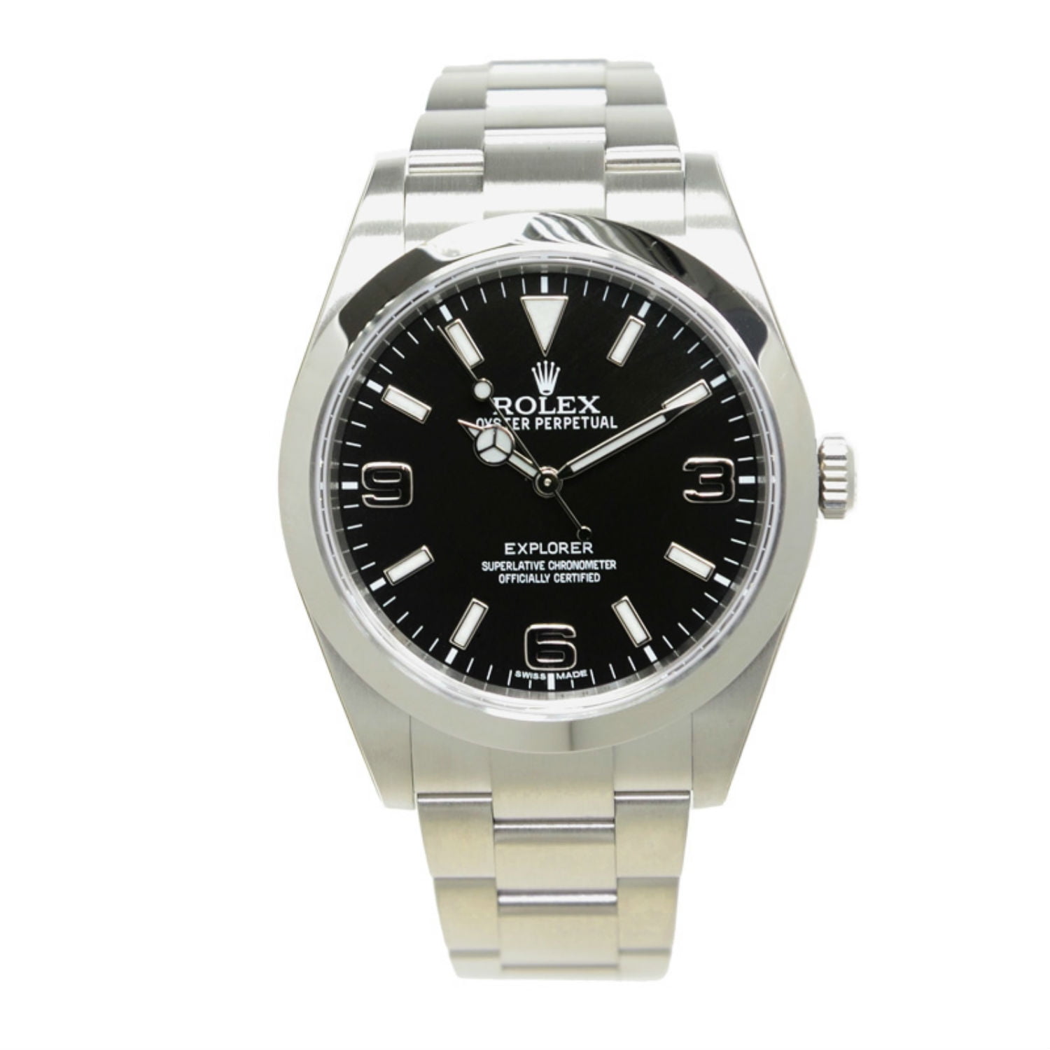 Rolex Explorer m214270-0001 Men's Black 