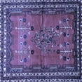 thumbnail image 1 of Ahgly Company Machine Washable Indoor Square Persian Blue Traditional Area Rugs, 5' Square, 1 of 4