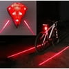 AGPtEK Waterproof Rechargeable USB 8 LED Cycling Laser Taillight Bike Rear Security Light Red