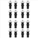 thumbnail image 1 of Paquete de 16 Tornillos para Asiento de Inodoro Bisagras de Asiento de Inodoro Perno Tuercas Superiores de Goma Extensibles Fijaciones Tornillos FijacióN Orificios Ciegos de WC, 1 of 5