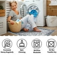 thumbnail image 3 of GlowSol 9x12 Large Area Rug Vintage Distressed Accent Rug Washable Medallion Print Carpet Rug for Dorm Playroom, Gray, 3 of 6