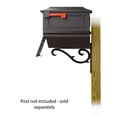 thumbnail image 4 of Kingston Curbside Mailbox with Newspaper tube and Sorrento front single mailbox mounting bracket, 4 of 7