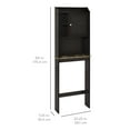 thumbnail image 6 of Best Choice Products Modern Over-the-Toilet Space Saver Organization Wood Storage Cabinet for Home, Bathroom - Espresso, 6 of 6