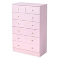 thumbnail image 4 of Ktaxon 7 Drawers Dresser Chests for Bedroom, Wood Chset of Drawers,Dressers Organizer for Bedroom, Living Room,Hallway, Pink, 4 of 11