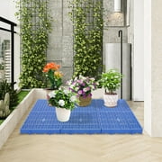 Heavy Duty Plastic Pallets, Set of 6, Waterproof, Breathable, and Ventilated Storage Solution for Warehouses, Supermarkets, and More, 110.23 lbs Load Capacity