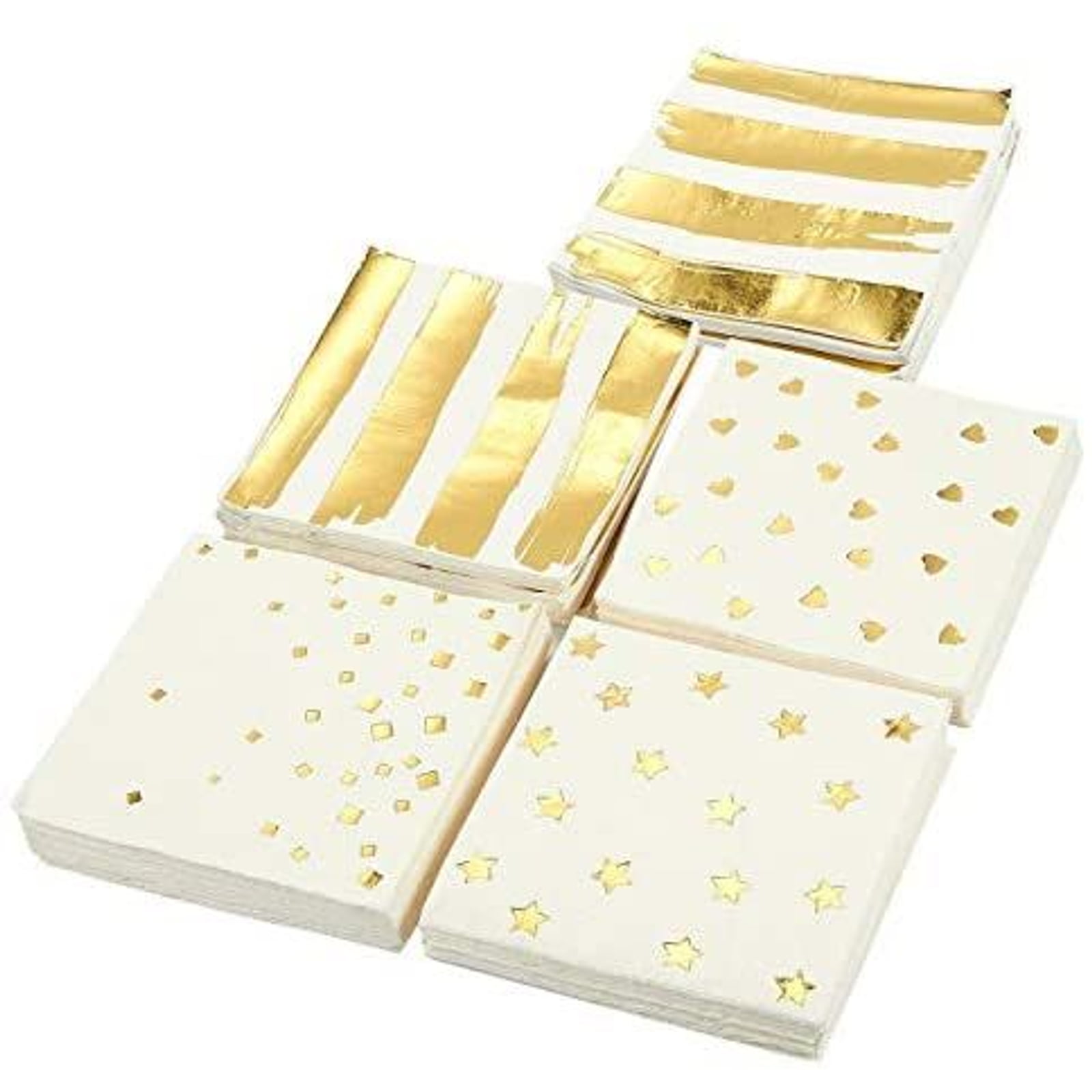 20 Paper Party Napkins Wildlife Gold Star Pack of 20 3 Ply Tissue Serviettes 