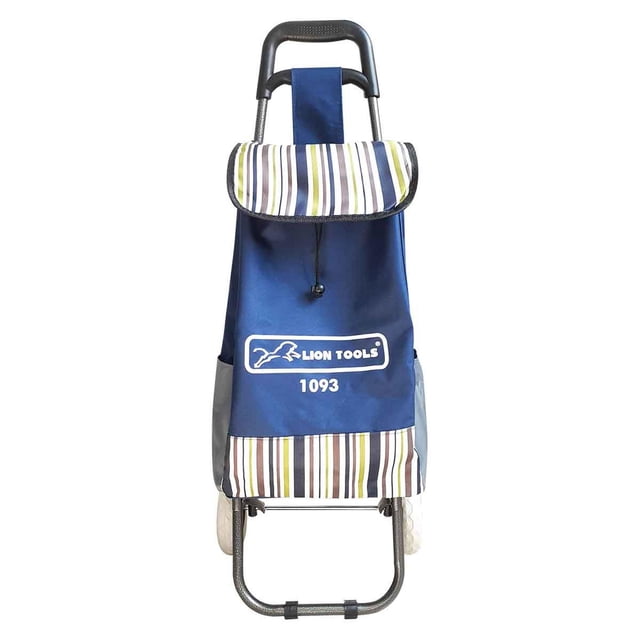 Carrito Para Mandado Multiusos Plegable Con Bolsa Azul Lion Tools 1093