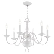 Livex Lighting Williamsburgh Chandelier in White