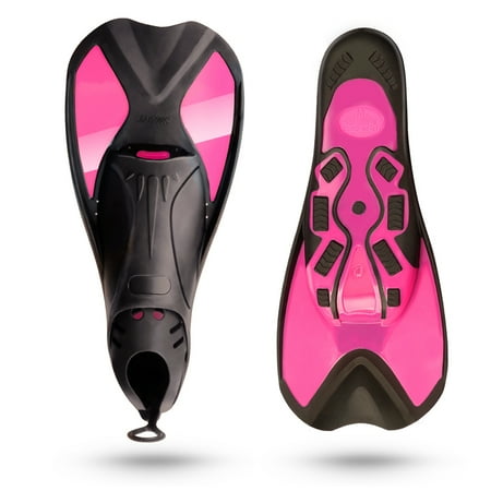 - Swimming Training snorkeling Fins Flipper For Adults Teens Youth Dive Lightweight Outdoor Diving Dual-composite Fin Short Blade With Fast Drying Mesh Gear Bag Watersports