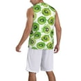 thumbnail image 2 of Naloa Green Kiwi Basketball Jersey Reversible Men's Mesh Athletic Sports Shirts Training Practice S-4XL3X-Large, 2 of 6
