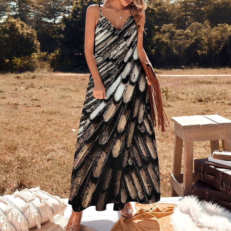 DRAGON SCALE TILES Sleeveless Dress luxury dress wedding dresses for woman  summer dress korean women women's evening dresses - Walmart.com