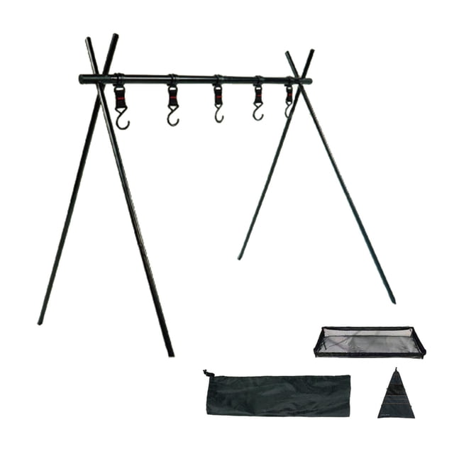 Estante de almacenamiento plegable Sharpla para acampar negro Estilo C 77 cm x 53 cm x 69 cm