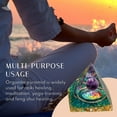 thumbnail image 5 of PULLIMORE Energy Pyramid Amethyst Crushed Stone, 7 Chakra Natural Crystal Healing Pyramid Energy Generator, Reiki Healing, Meditation, Yoga, Spiritual Balance Crystals Stones (Green), 5 of 9