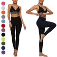 thumbnail image 1 of Leggings Pants Anti-Cellulite Yoga Women Fitness Solid Butt Lift Gym Elastic yZC, 1 of 5