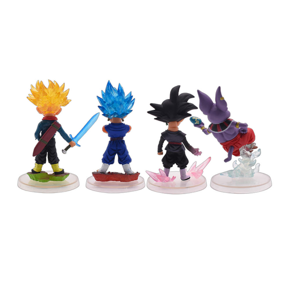 Kidtop Dragon Ball Z Action Figures 4PCS Goku Gohan PVC Model Toy, Nice