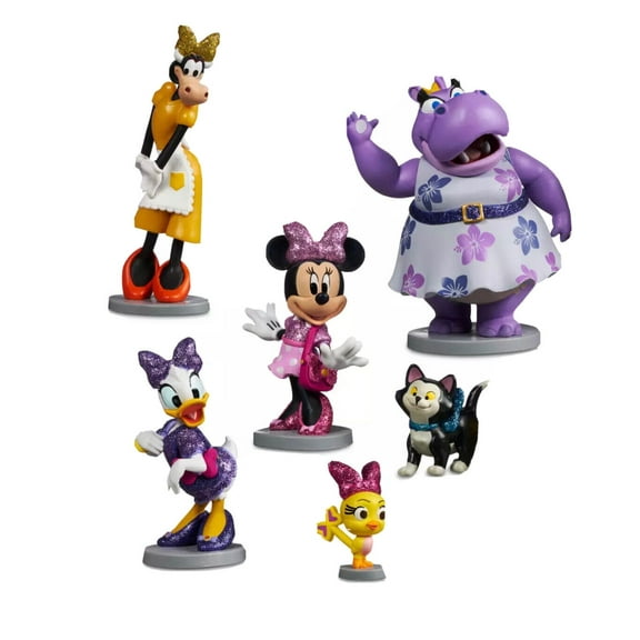 Minnie Mouse Happy Helper 6pc Figure Figurine Set Hilda Cuckoo Clarabelle Figaro