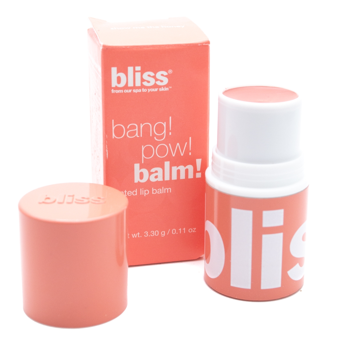 Bliss bliss bang! pow! balm tinted lip balm, show me the honey .11oz