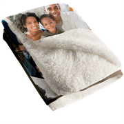 Customizable 50x60 Sherpa Fleece Photo Blanket