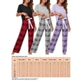 thumbnail image 2 of Oucaili Ropa de dormir para mujer, ropa de dormir con cintura elástica, ropa de dormir con cordón, conjuntos de pijamas holgados para mujer, conjunto de salón para dormir, 2 of 3