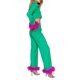 thumbnail image 3 of VISgogo - Conjuntos informales de otoño para mujer, con ribete de plumas, manga larga, con botones, tops y pantalones sueltos de cintura alta y pierna ancha VISgogo  moda, 3 of 5