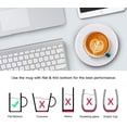thumbnail image 4 of White Smart Coffee Auto On/Off Gravity-Induction Mug Office Desk Use, Candle Wax Cup Warmer Heating Plate (Up to 131F/55C), Middle…, 4 of 7
