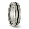 thumbnail image 4 of Titanium Black Enamel 6mm Satin and Polished Band, 4 of 6
