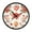 Watercolor Red Roses, variant on Voice Activated Clock with Glow Light 12 Inch Large Silent Wall Clock Battery Operated for Home Decor Red Roses with Water Droplets