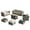 Beige, variant on XIZZI 10PCS Patio PE Rattan Outdoor Furniture Set w/ Rectangle Fire Pit,Black Cushion