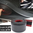 thumbnail image 4 of Carbon Fiber Car Front Bumper Door Edge Pedal Anti-Collision Sticker Trim Strip, 4 of 8