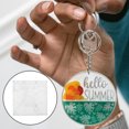 thumbnail image 3 of FUEENIRVA Epoxy Keychain Molds Key Chain Mold White Silicone 1Pack Lightweight Keychain Molds Seasonal Themes, 3 of 5