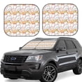 thumbnail image 1 of Saiise Cute Cartoon Penguin for Foldable Car Sun Shades (2-Pack) Offer Sun Protection with an Easy-fold Design for Convenient Windshield Shading-Large, 1 of 6