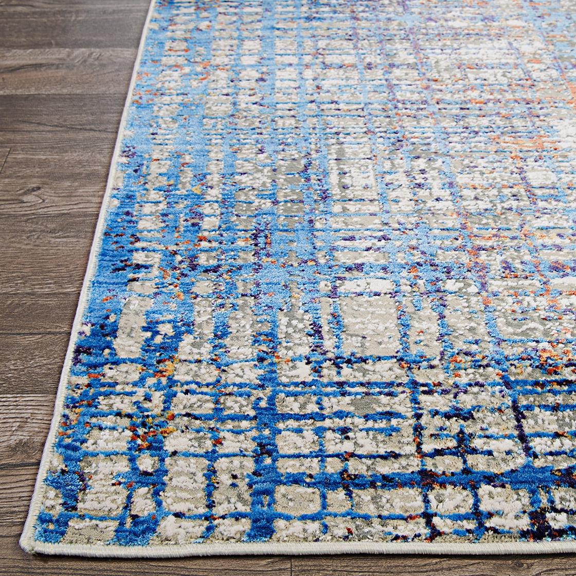 Couristan Vibrata Grasscloth Multi-Pastels Area Rug