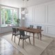 thumbnail image 2 of Juego de Comedor Extensible de Madera con 4 Sillas para 4 Personas, Mesa y Sillas para Comedor y Cocina, Midtown Concept Rio, Nogal y Gris Oscuro, 2 of 5