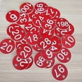 thumbnail image 3 of 100pcs Plastic Id Number Tags 1-100 Engraved Number Id Tag Colored For Key Ring fdW IIH [CO, 3 of 4