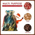 thumbnail image 7 of Fuzoiu Valley River Dinosaur Print Christmas Gift Bag,Burlap Gift Bag with Drawstring Closure & Hang Tag,Perfect for Holidays, Birthdays, and Special Occasions-Small, 7 of 7