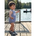 thumbnail image 2 of BemeyourBBs Newborn Baby Boy Girl Summer Clothes Plaid Gingham Bubble Romper Sleeveless Cute Sailboat Embroidery Plaid Print Bodysuit Playsuit Infant Baby Boys Summer Outfit, 2 of 9