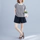 thumbnail image 2 of Traje de primavera y verano para mujer, nuevo estilo coreano, holgado, con pantalones cortos antienvejecimiento para hermanas, traje de estilo occidental, 2 of 5