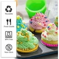 thumbnail image 4 of 24 Pack Silicone Cupcake Baking Cups, Reusable and Non-stick Cupcake Liners with 4 Colors, Muffin Molds for Party Halloween Christmas (Standard, Green), 4 of 6
