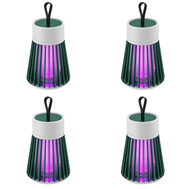 Lámpara Eléctrica para Mosquitos LED Trampa Insectos Y Moscas El (USB) Verde