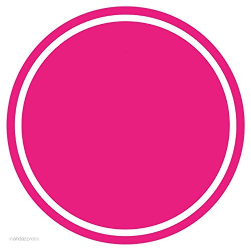 Fuchsia Solid Color Circle Gift Labels, 40-Pack - Walmart.com