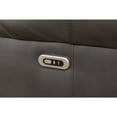 thumbnail image 4 of Paleremo Faux Leather Sectional with LED USB Speaker Wireless Charger in Gray, 4 of 14