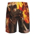 thumbnail image 6 of Berserk Anime Men's Beach Shorts Swim Trunks Casual Quick Dry Board Shorts Swimwear with Mesh Lined and Pockets, 6 of 8