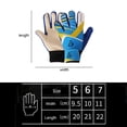 thumbnail image 5 of Hadanceo Children Soccer Gloves Composite Mesh Goalie Goalkeeper with Strong Grip Palms Breathable Impact Resistant  Football Gloves Sports Supplies, 5 of 8