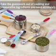thumbnail image 3 of 16 Pcs Stainless Steel Measuring Cups And Spoons Set Metal Measuring Cups And Silicone Handles, 3 of 5