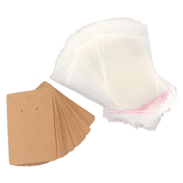 Tarjetas para exhibir aretes, 100 juegos de tarjetas para aretes, tarjetas para exhibir aretes colgantes para empaquetar tarjeteros para aretes, grado profesional