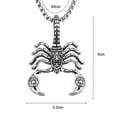 thumbnail image 4 of Cheers.US Men Women Hip Hop Fashion Scorpion Shape Necklace for Daily, 4 of 4