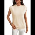 thumbnail image 2 of Suéteres de Cuello Alto para Mujer, Chalecos, Blusas Informales de Negocios y Moda, Conjuntos de Otoño. Albaricoque M, 2 of 9