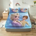 thumbnail image 1 of Frozen  Printed 2/3pcs Bedding Set Fitted Sheet 100% Polyester Anime Home Decor Suitable For Children And Adults, 1 of 6