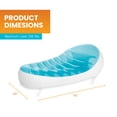 thumbnail image 4 of Intex Petal Floating Lounge Chair Pool Float Lounger w/ Cupholder, Blue & White, 4 of 6