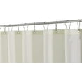 thumbnail image 2 of Waterproof Nylon Polyester Fabric Shower Curtain Liner by Home Bargains Plus, 70 x 108 Inch Extra Long, Ivory, 2 of 6